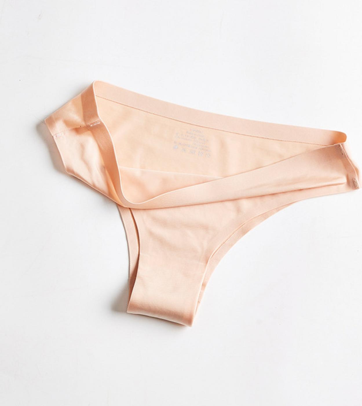 Women Seamless Panties Ice Silk Low Waist G String Thong Briefs Porno Adult  Flirting Underpants Underwear Pantyspanti