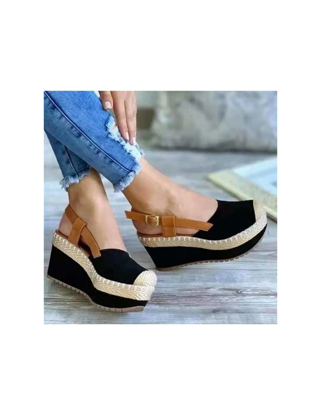 Gibobby Wedge Sandals for Women,Women Roman Comfy Palestine