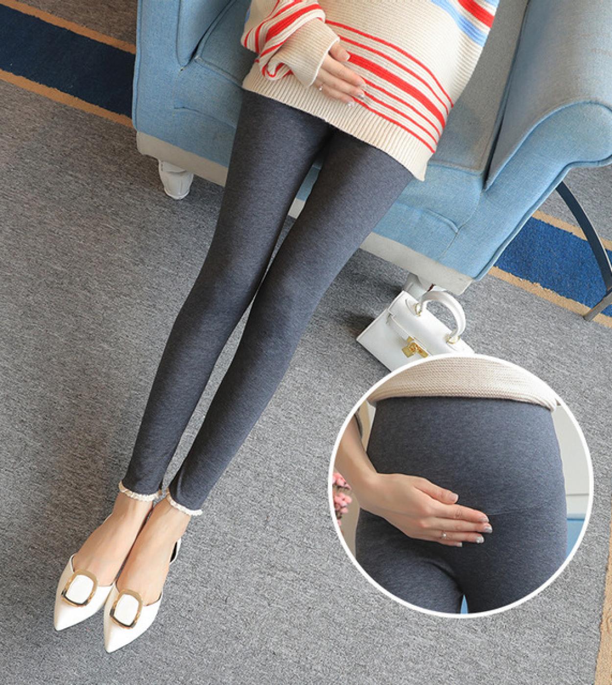 Velvet Maternity Leggings Pants for Pregnant Women Warm Winter
