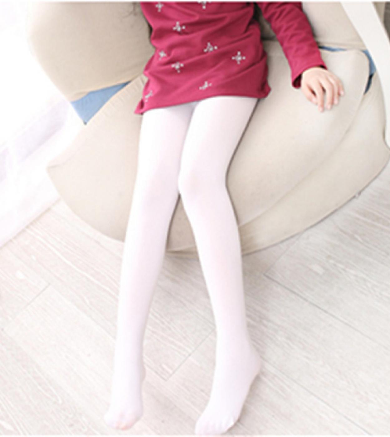 Girls Leggings Winter Autumn Cotton Kids Stockings Stretchy Solid Pants  Toddlers Kids Pants Girls Pantyhose For 2 8 Yrs