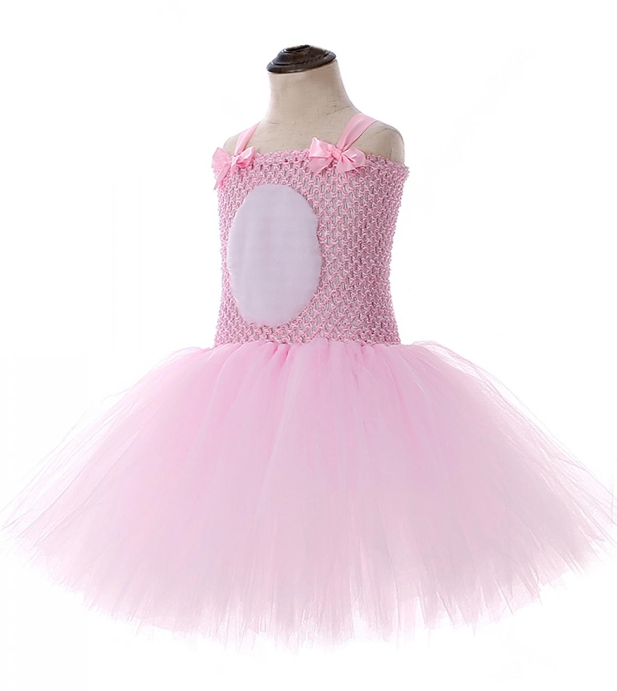 Vestito da Tutu coniglietto rosa le ragazze vestono tutù di coniglio  bambini Costume da coniglietto di Halloween vestito da Tutu per le vacanze  di pasqua - AliExpress