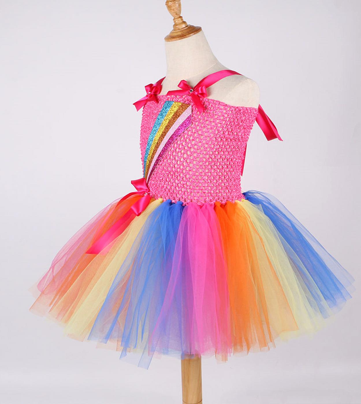 Arco Iris Jojo Siwa disfraz ni as arco tut vestido fiesta de