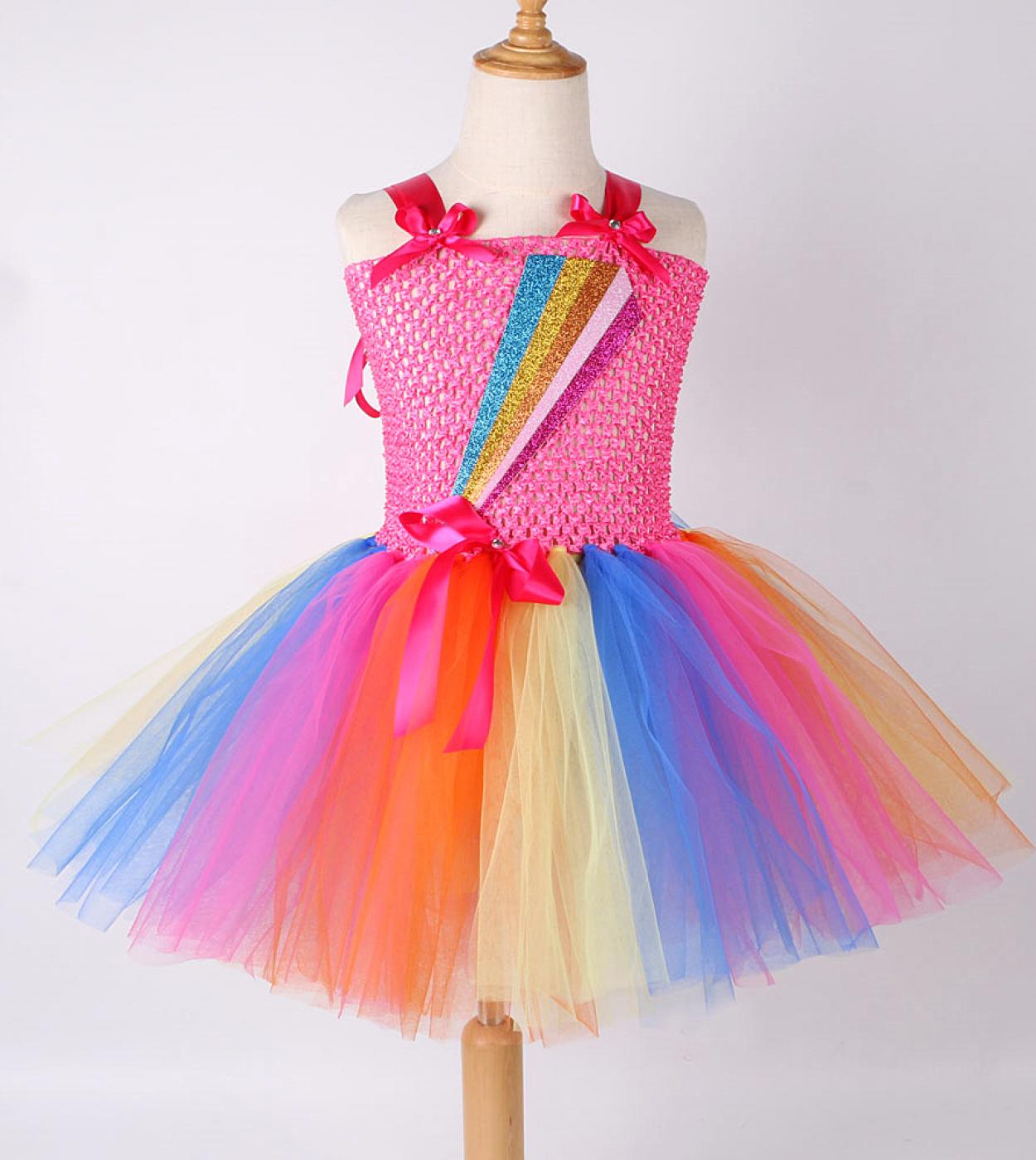 Arco Iris Jojo Siwa disfraz ni as arco tut vestido fiesta de