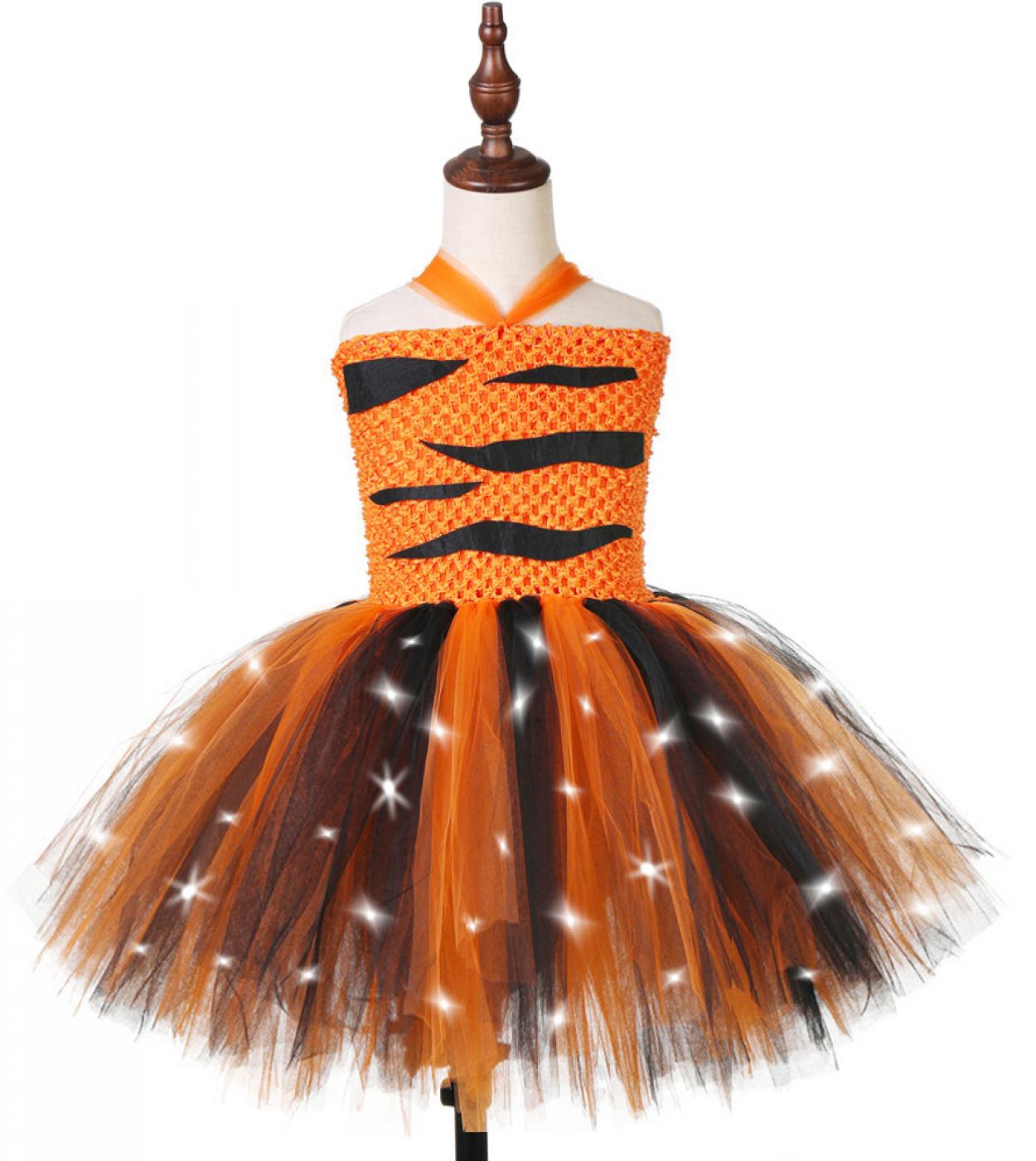 Costume Cosplay Di Animali Di Halloween Bambini Tema Della Foresta Mucche  Tigre Giraffa Leopardo Zebra Tutu Abiti Performance Set Di Danza 220426 Da  20,49 €