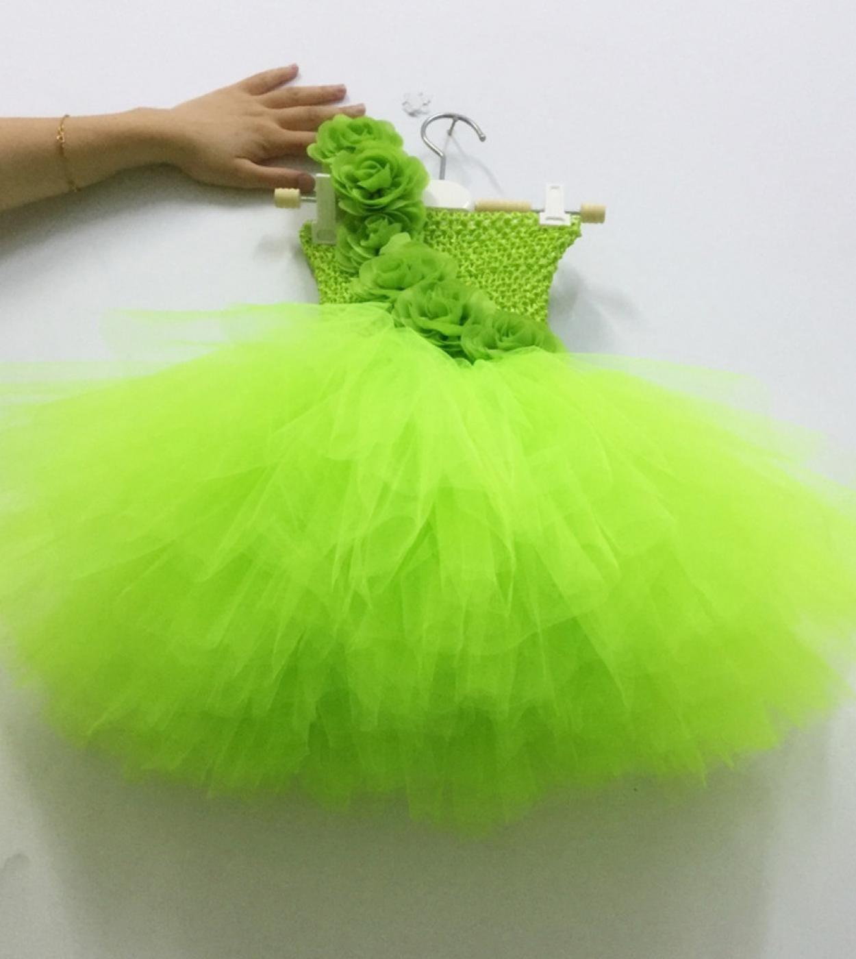 Costume per ragazze Fiore Fata Cosplay Abiti 2-10 anni Bambini Carnevale  Verde Principessa Abito Bambini Regalo di compleanno