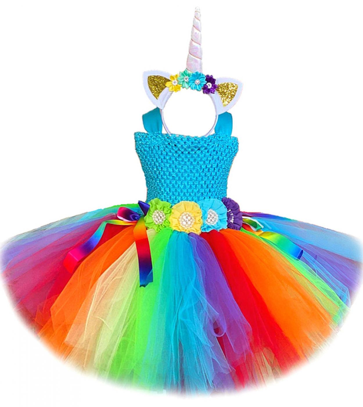 Disfraz de Unicornio Rainbow para niña