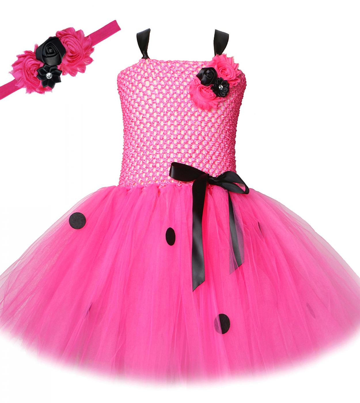 Vestito da tutu di anguria rosa caldo per neonate Costume da