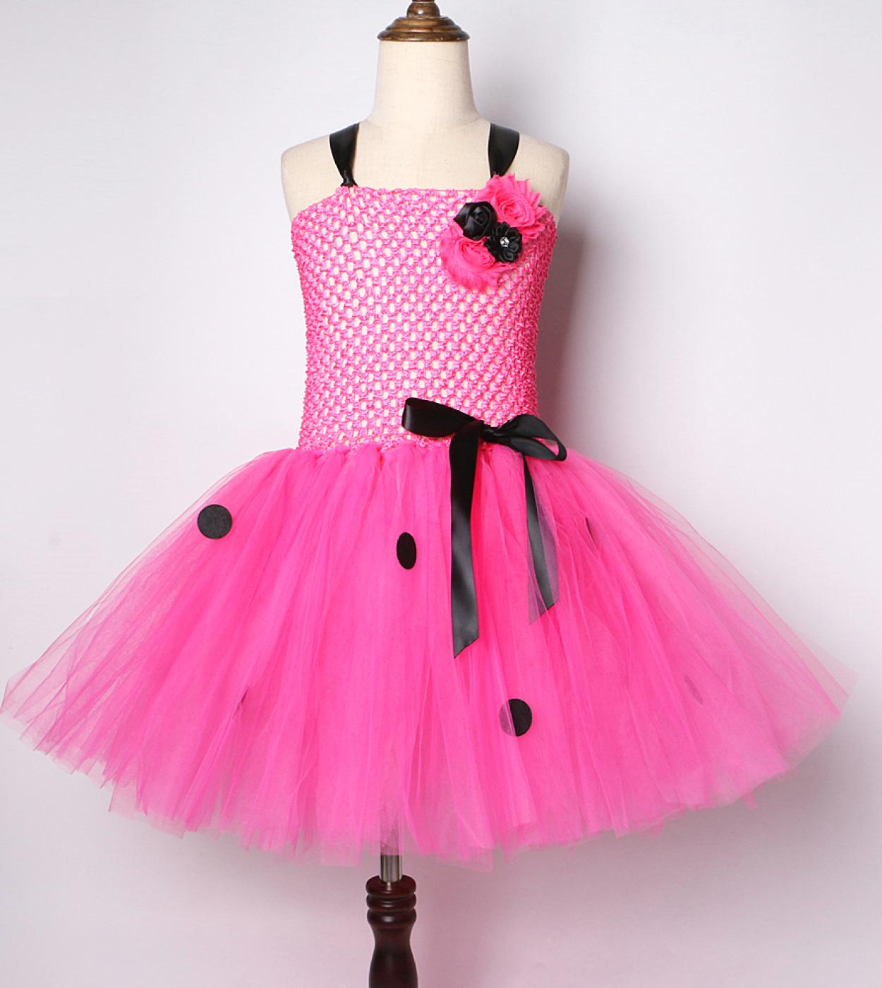 Vestito da tutu di anguria rosa caldo per neonate Costume da fragola Abiti  da festa per bambini alla frutta con fascia per capel