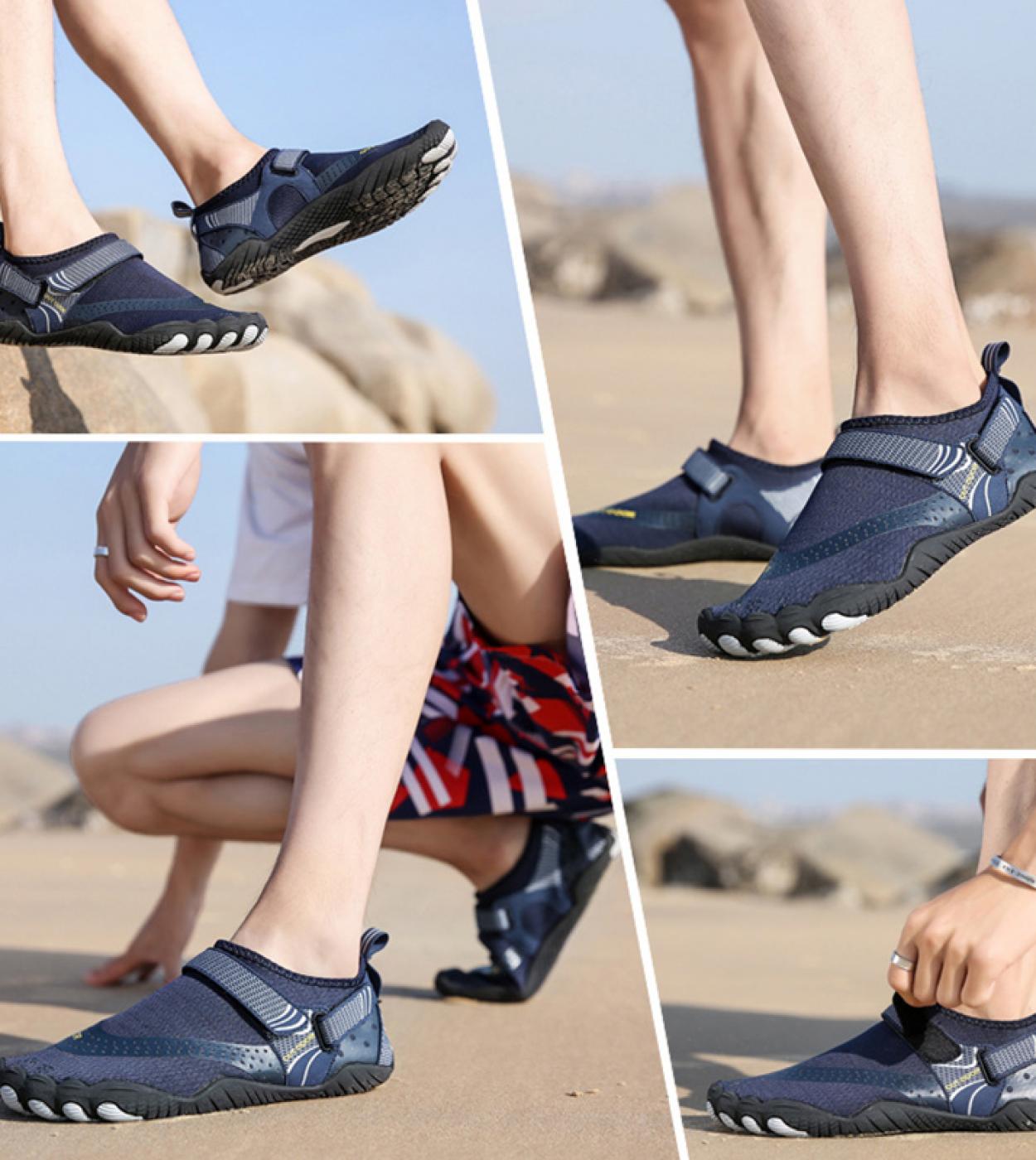 AUXDIQ Zapatos de Agua Hombre Mujer Escarpines Deportes Acuáticos Zapatos  de Playa Verano Calzado Surf Escarpines de Baño Barefoot Zapatillas :  : Moda