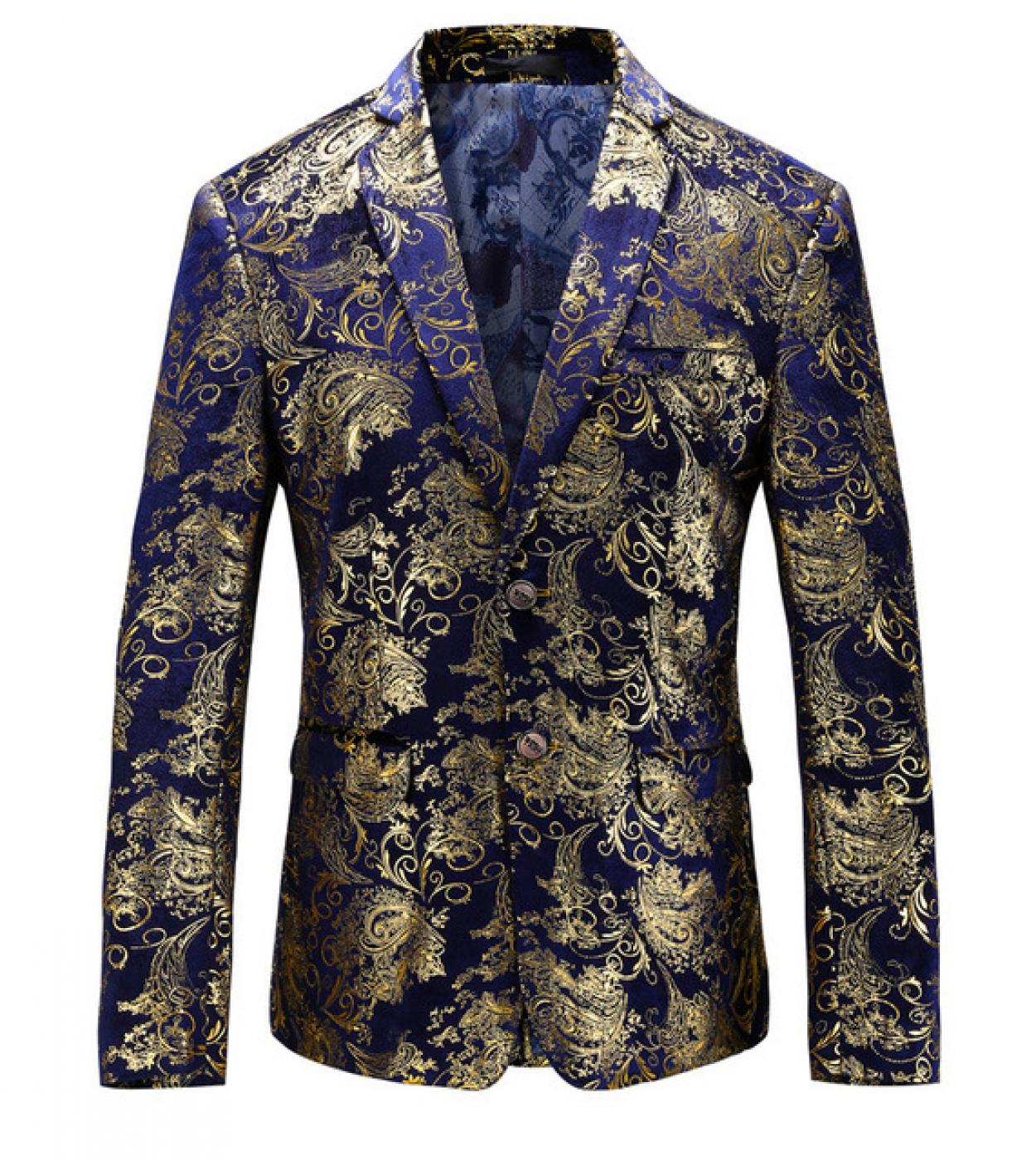 Autumn Blazer Hombre Mens Flowers Blazers Casual Club Slim Fit Floral  Blazer Masculino Americana Hombre Mens Stage Wear Smart228L From Mjuik,  $94.11