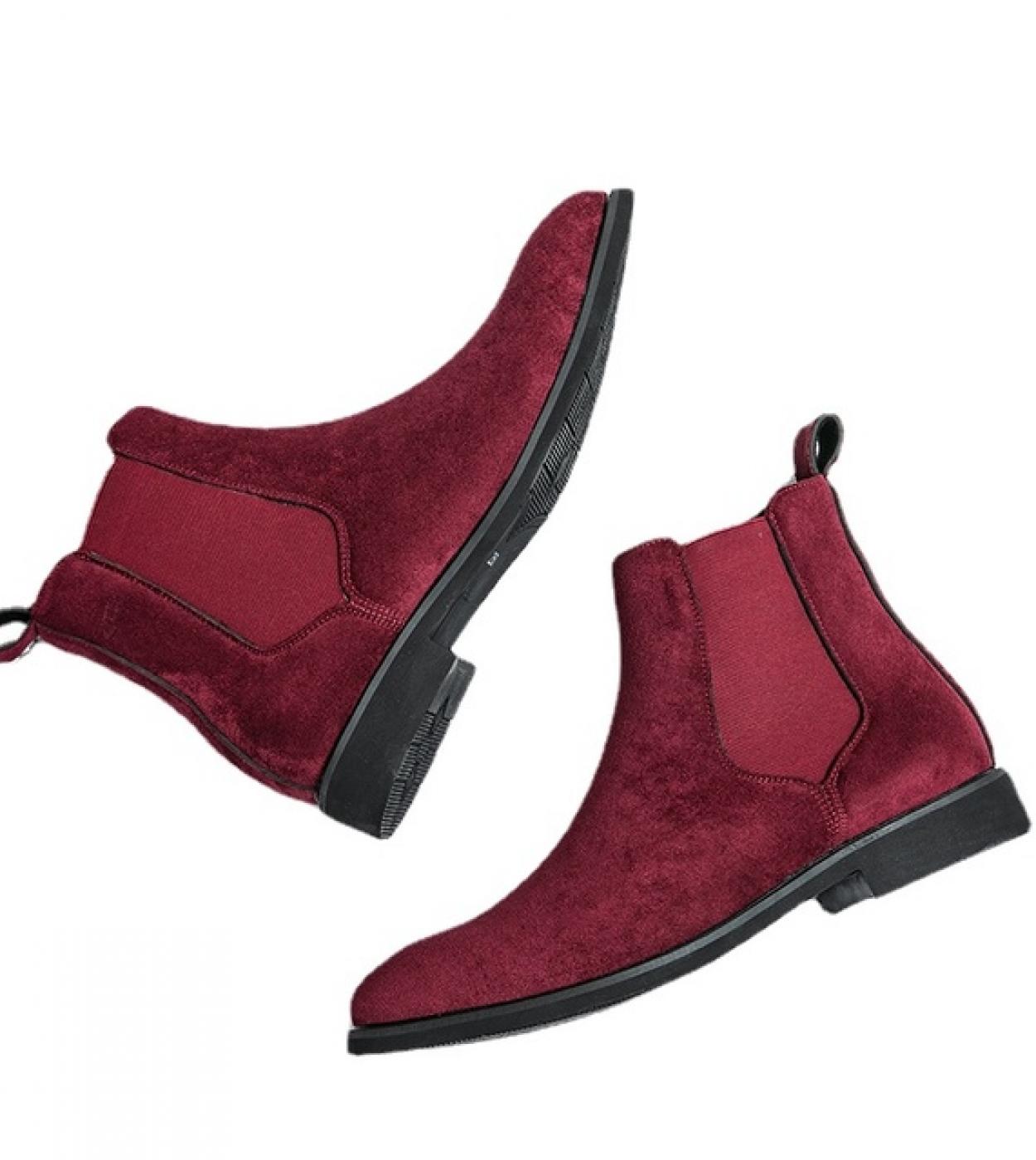 Wine red chelsea hot sale boots mens