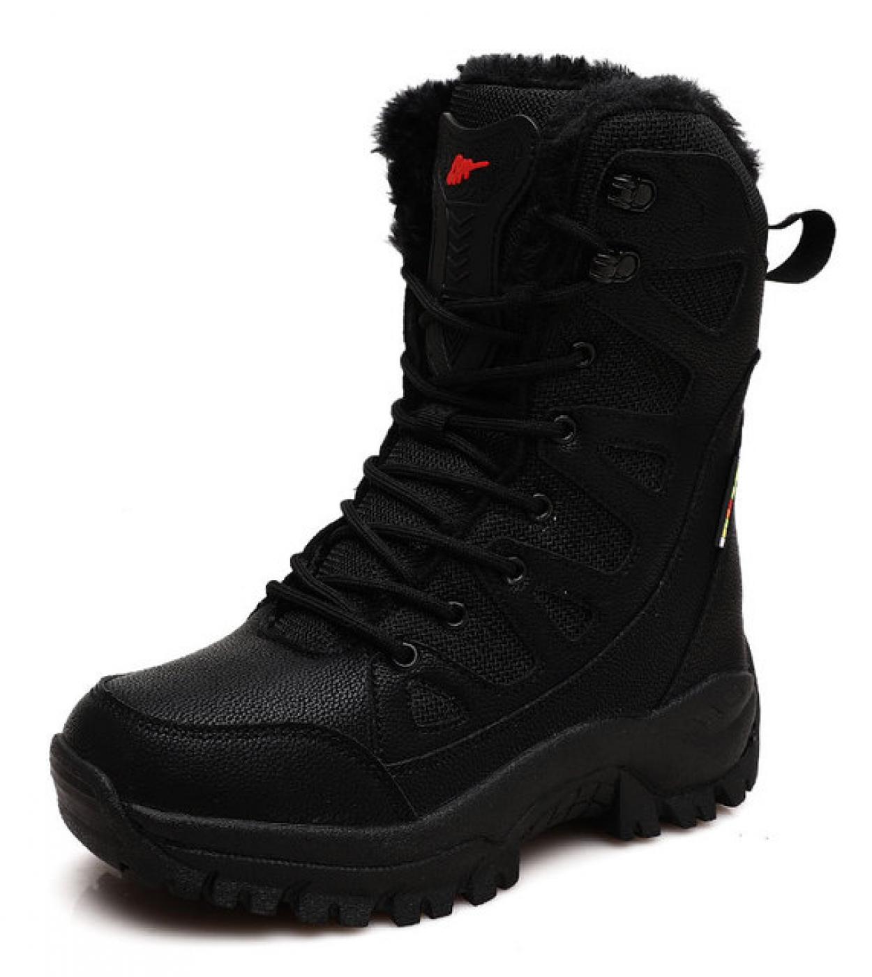 Thowi Men's Military Tactical Boots - Waterproof Combat Boots, Cow Leather Upper, Anti-Skid Sole