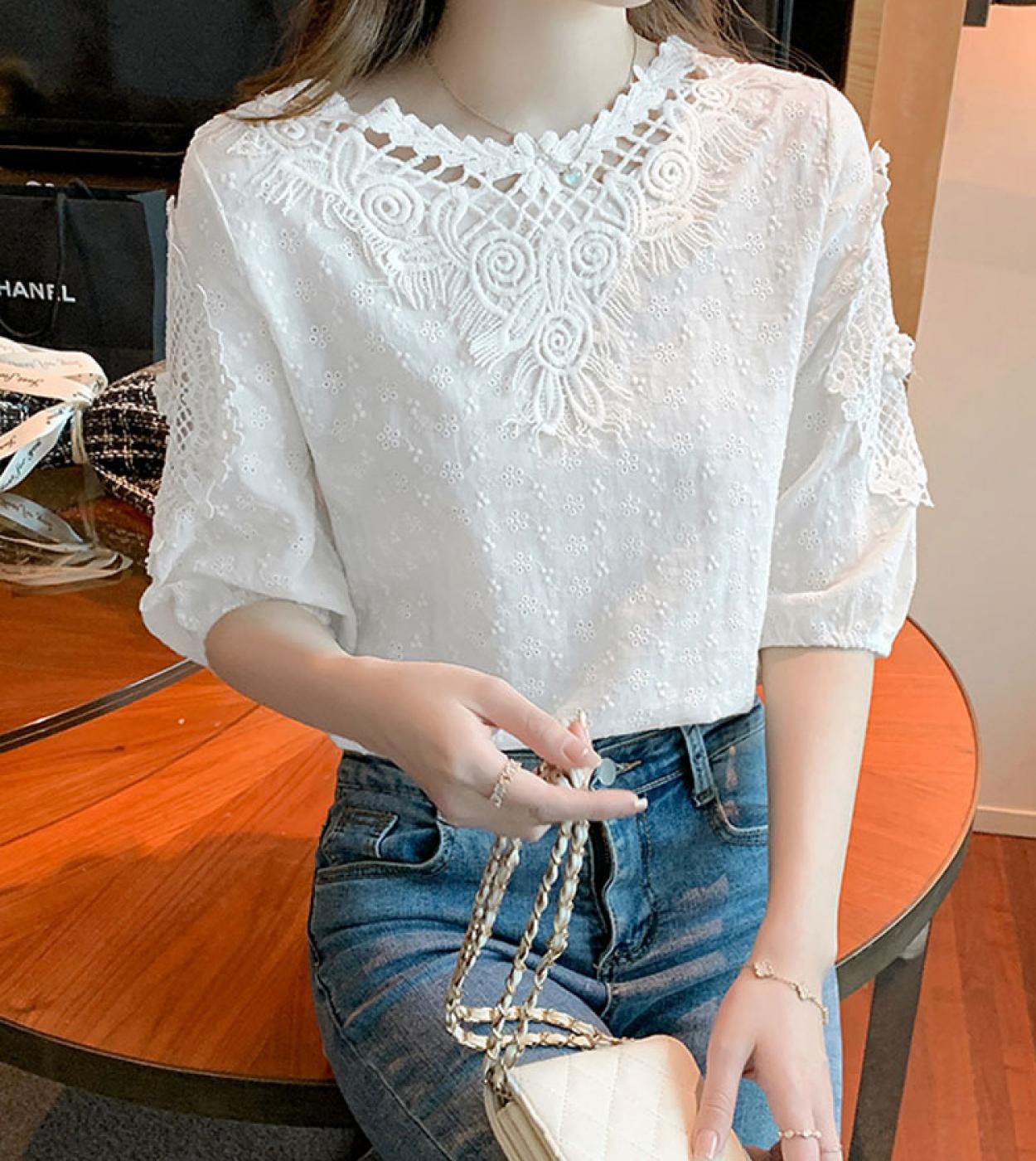 Zeagoo Blusas Para Mujer, Elegantes, Informales, De Primavera, Con  Estampado Floral, Cuello Redondo, Manga Corta Abombada,, image size:1250x1400