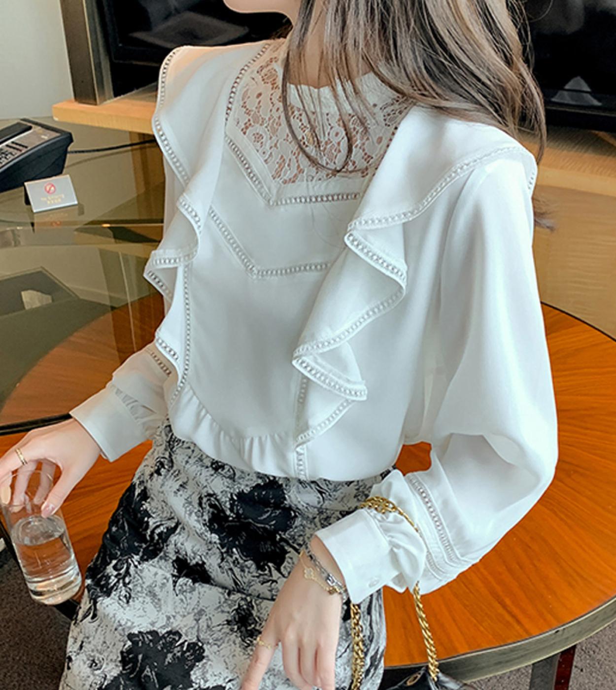 Solada Camicia donna elegante alla coreana con pizzo: in offerta a 19.99€  su