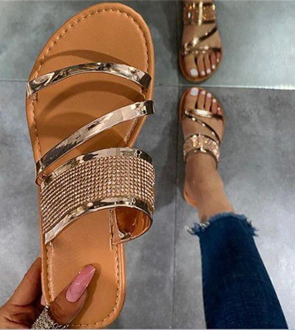 Sandalias brillantes de discount moda