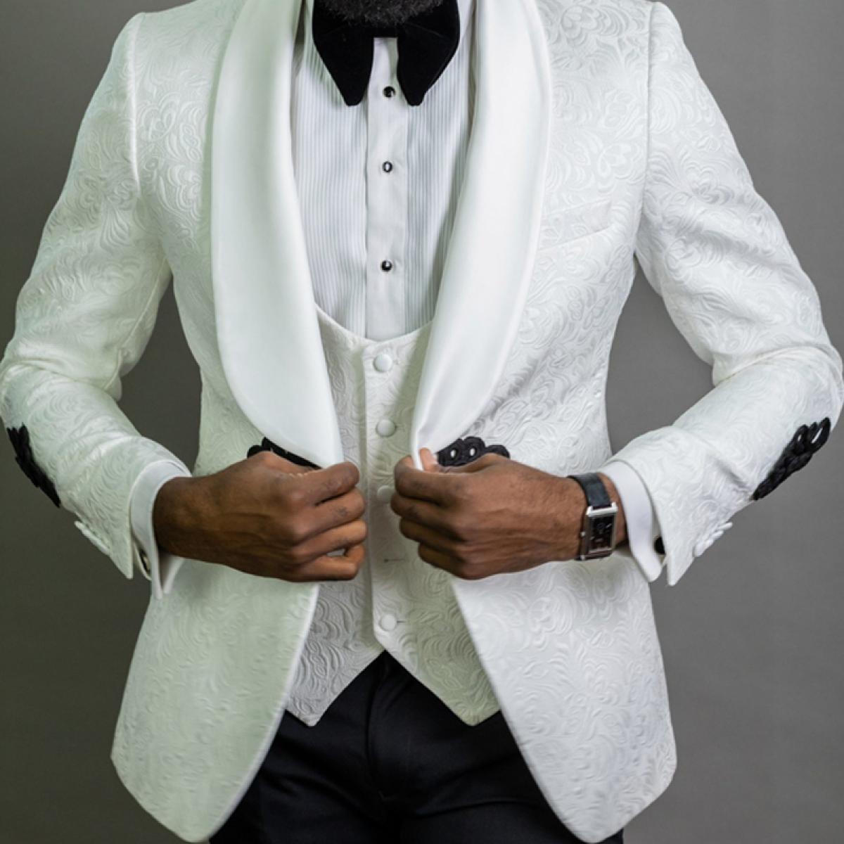 Women's Bespoke Black Suit | Pantsuits for women, High collar shirts, White  shirts women