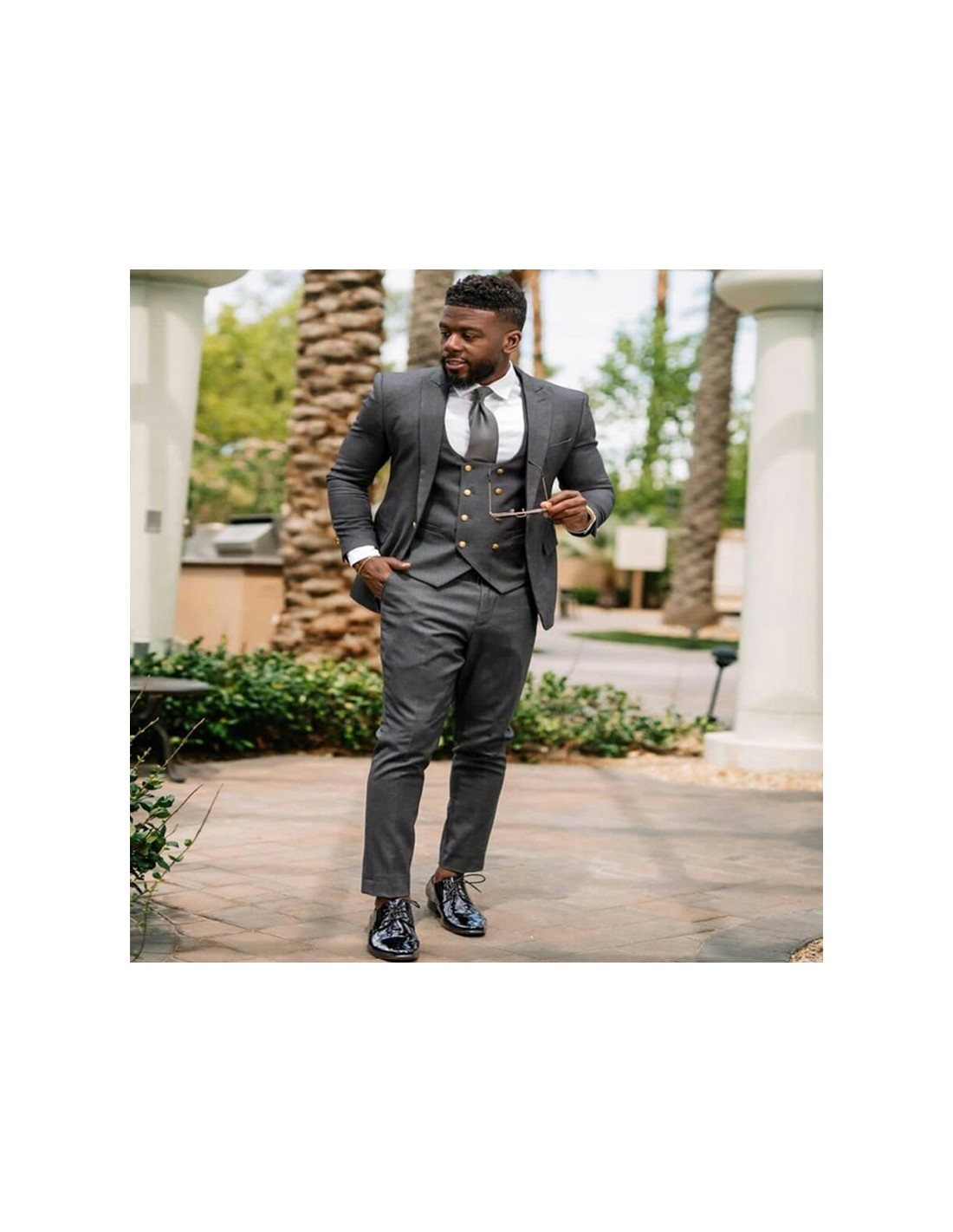 Abito Uomo, Grigio - Con Gilet - Oscar - Foto 14