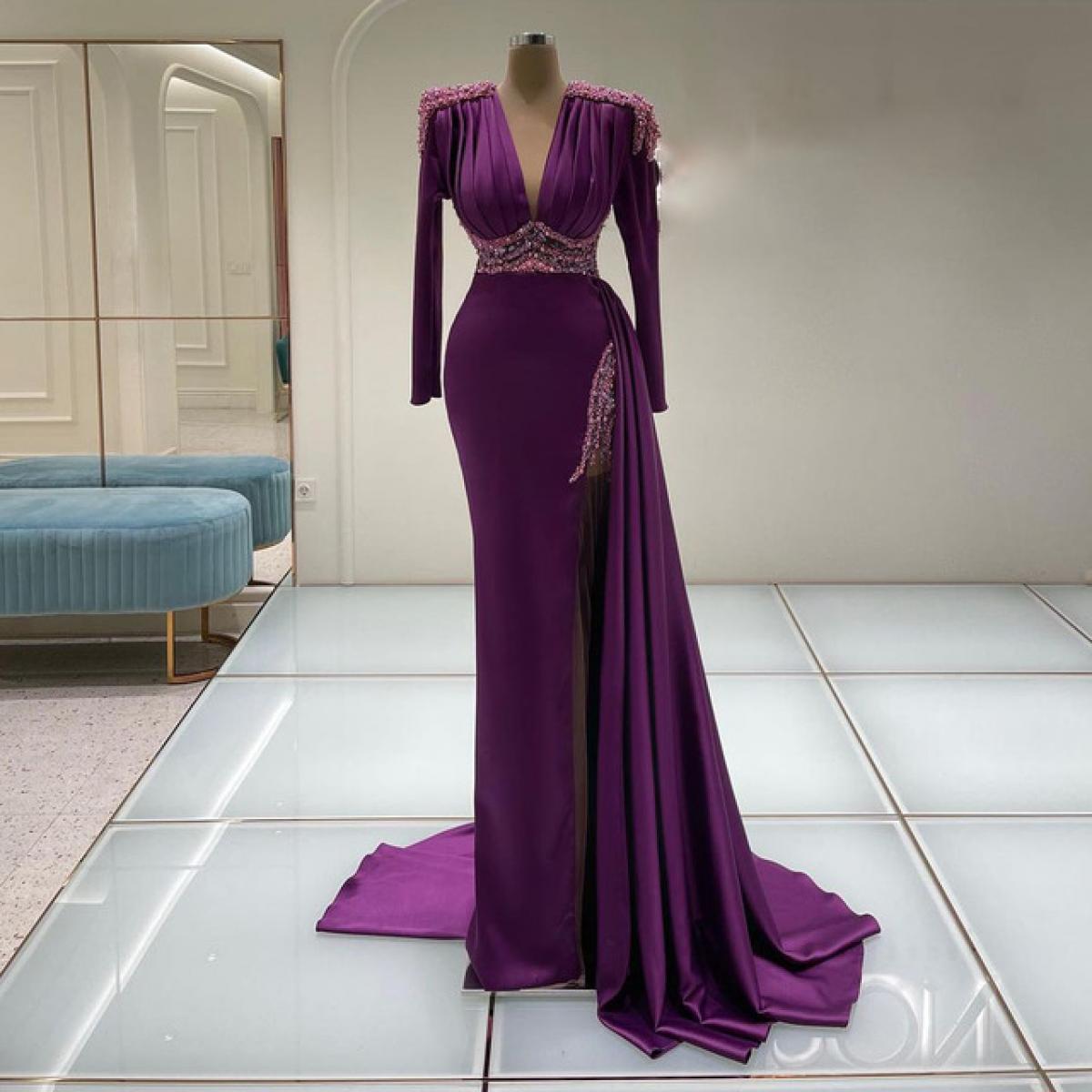 Vestidos color best sale morado oscuro