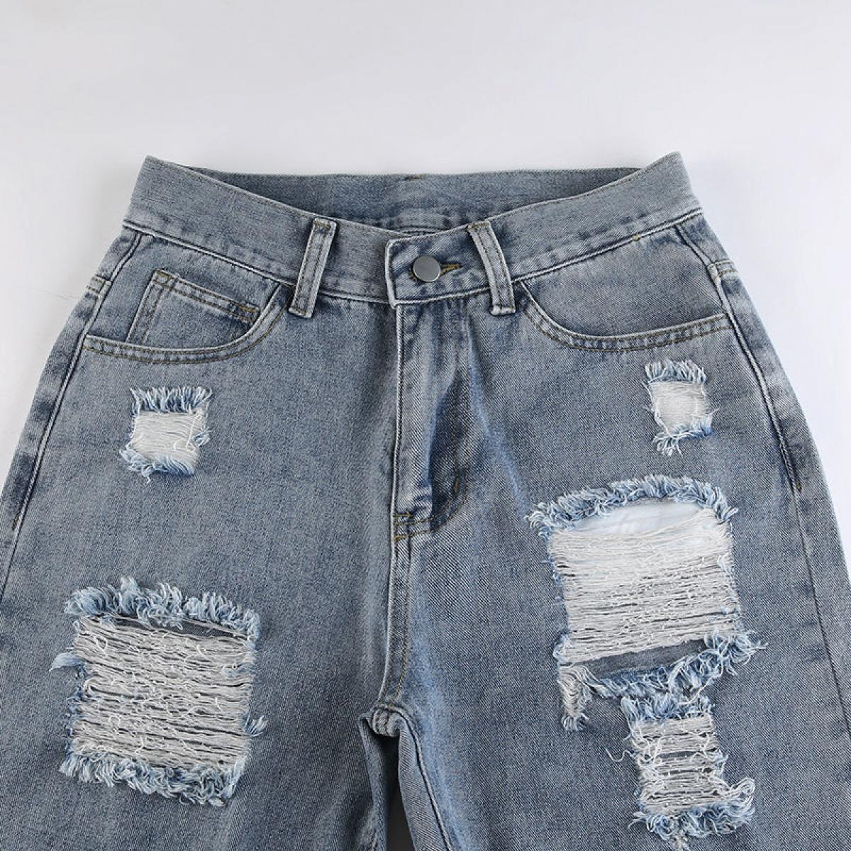 adviicd Jeans For Women Windbreaker Pants Women Ladies Autumn Winter High  Waist Street Loose Business Casual Womens Pants 12 Short