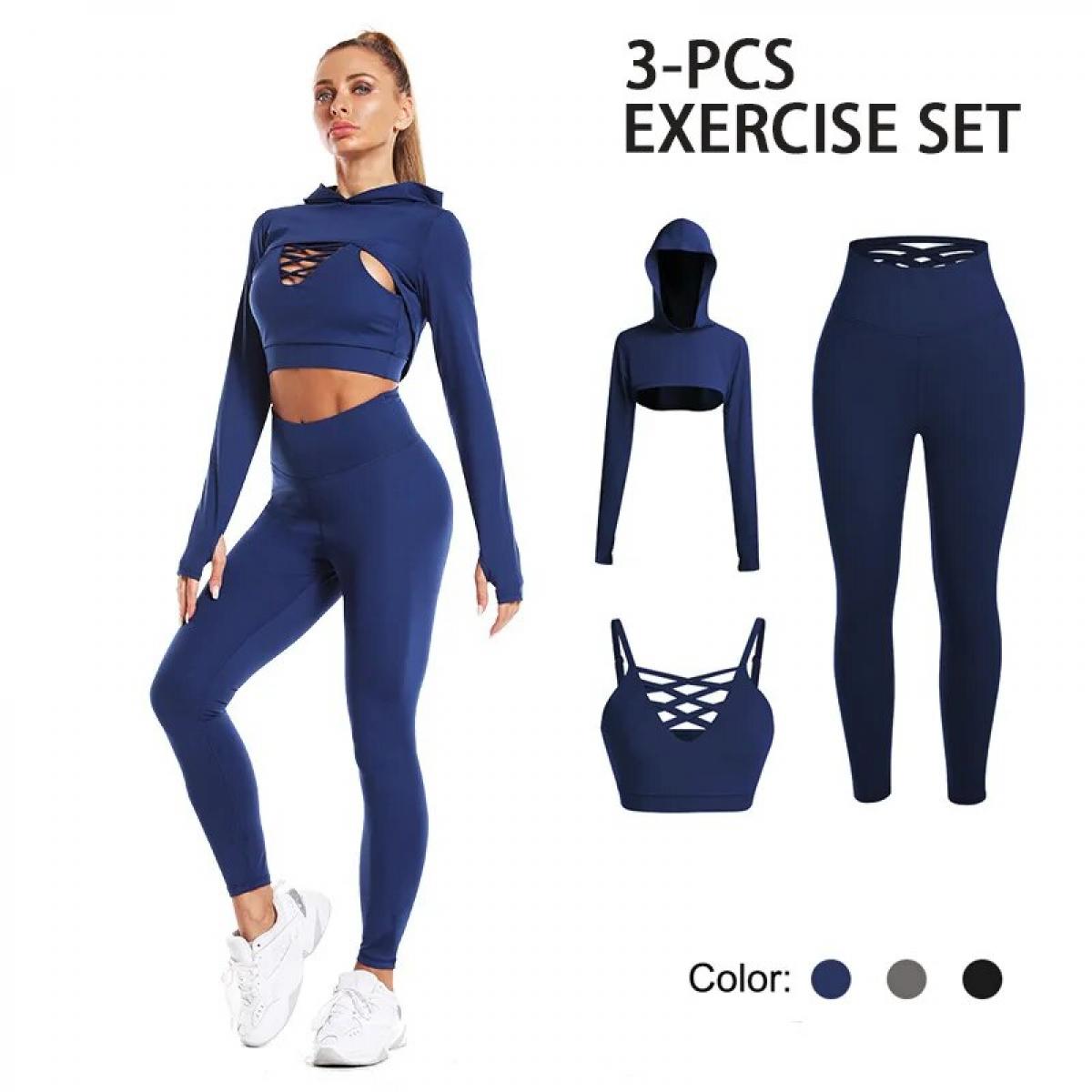 Conjuntos de Yoga sin costuras para mujer, ropa deportiva de cintura alta  para dar forma a la cadera, ropa deportiva para correr