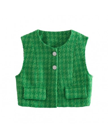 Chaqueta de chaleco verde de nueva moda 