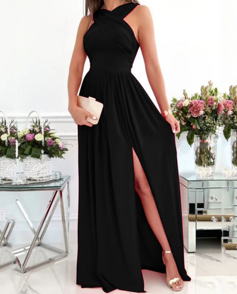 majaco Halter Dress black elegant Fashion Dresses Halter Dresses 