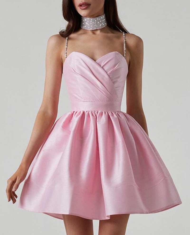 Cute Pearl Tulle Homecoming Dress A-line Short Party Dress SD1263 –  Viniodress