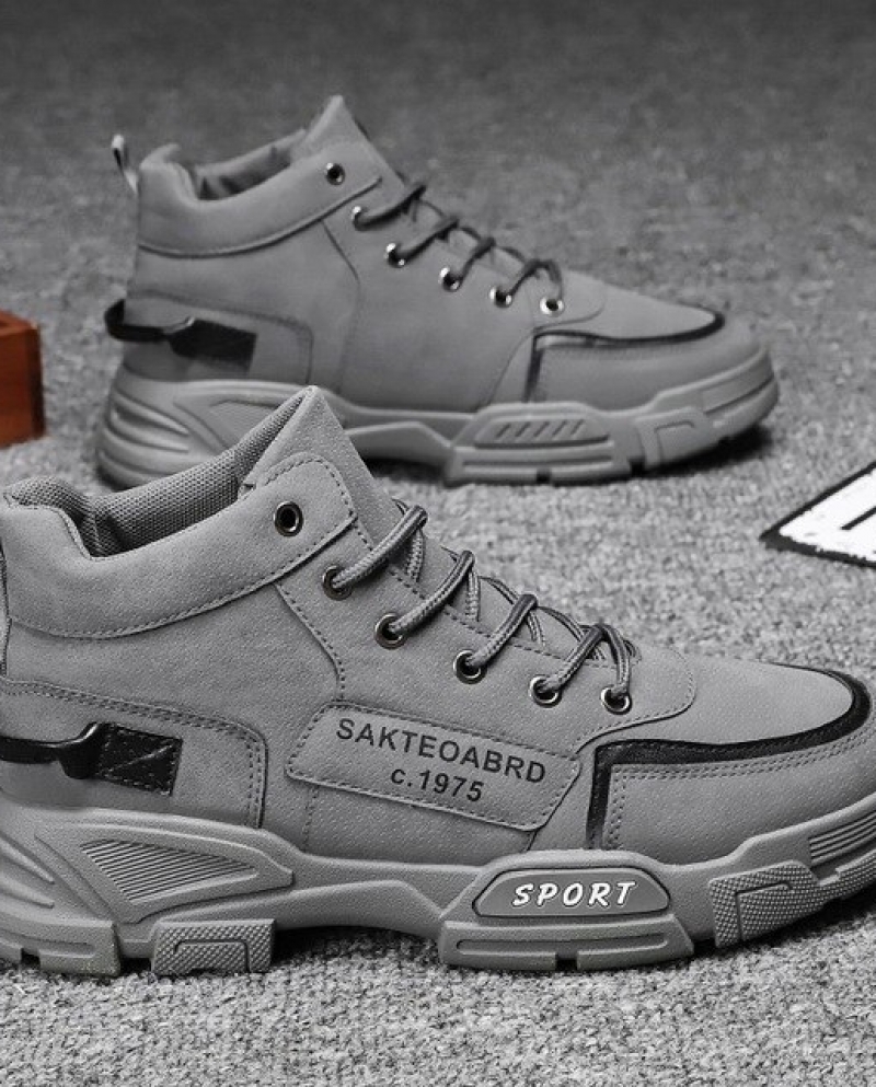 Platform Sneakers For Men Breathable 