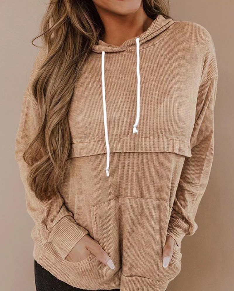 Hoodies Hoody Sweatshirt,Ladies Drawstring Pocket Hoodie Pullover