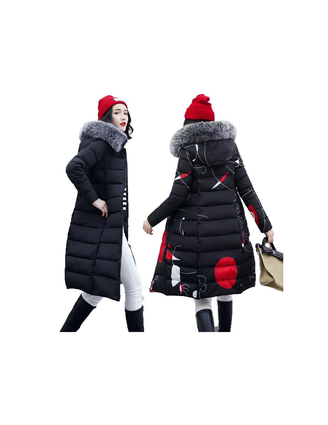 Pelliccia finta Parka Donna Piumino Nuovo Giacca invernale 2019 Donne  Abbigliamento da neve spessa Cappotto invernale Abbigliamento donna Giacche  femminili Parka
