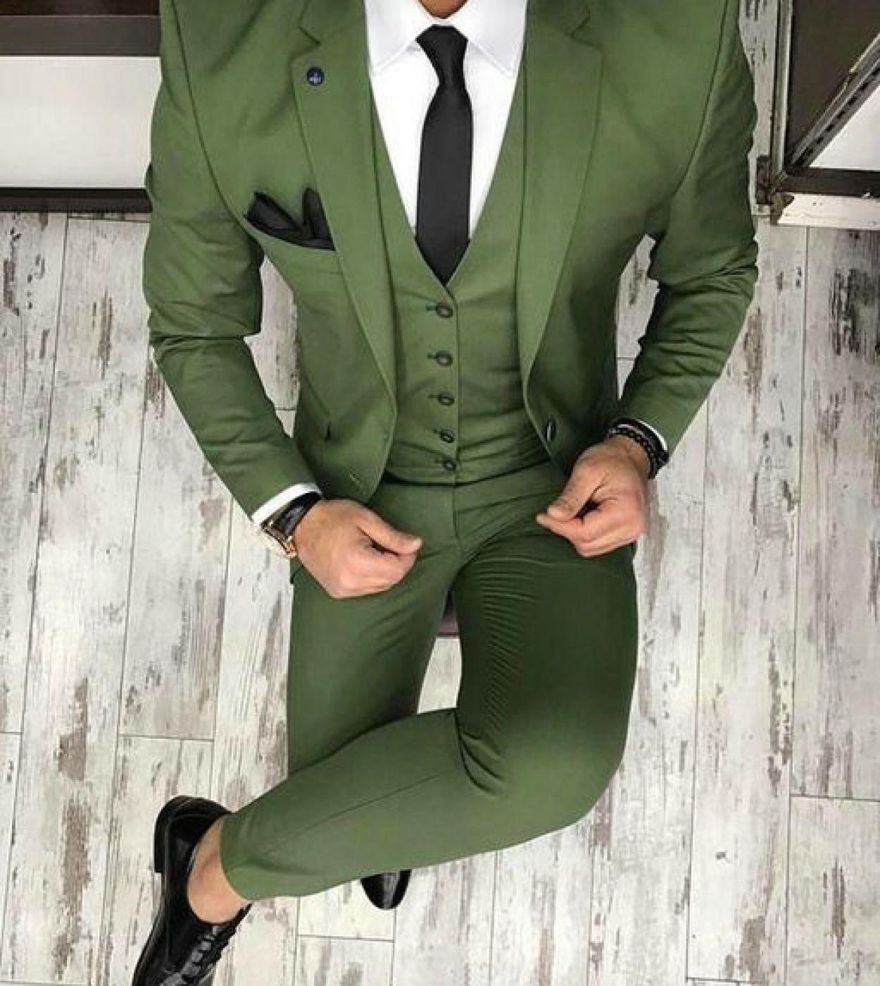 latest coat pant designs light green men suit business slim fit formal
