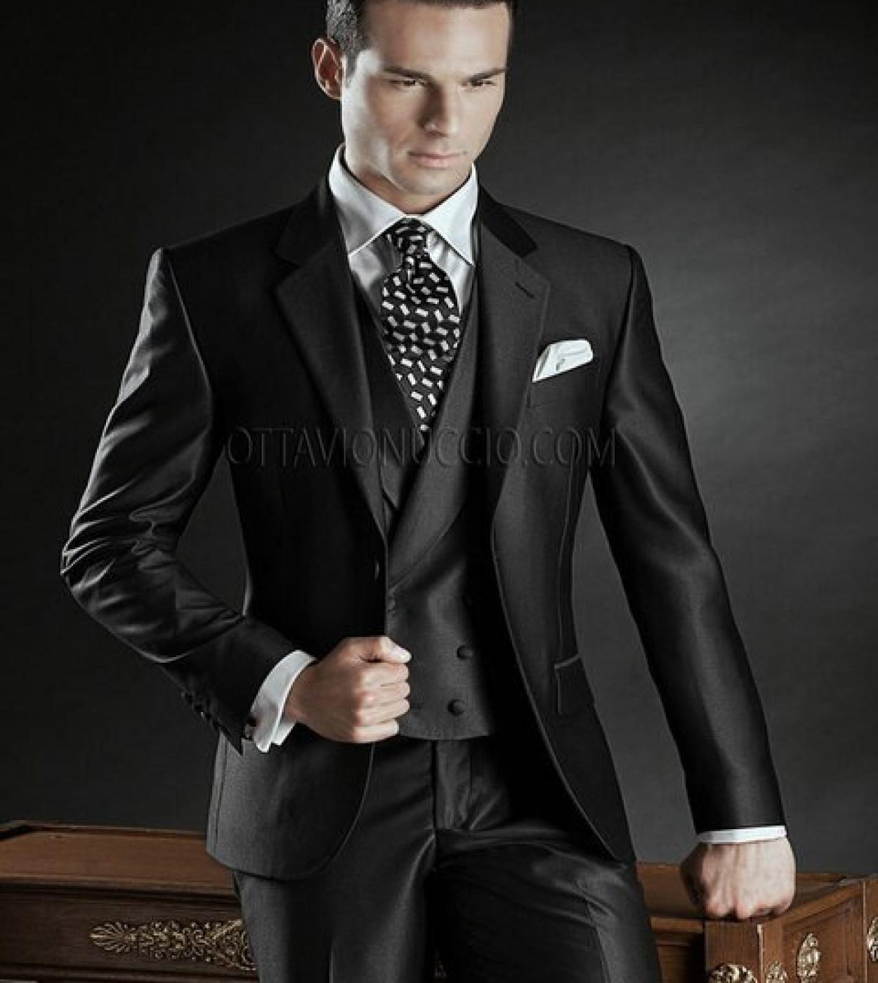 Men Suits Wedding Suit 3 Piece Suits Prom Suits, Slim Fit Shawl