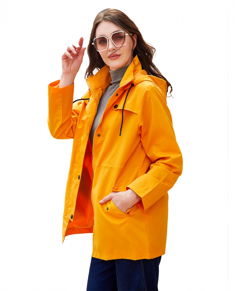 mid length womens raincoat