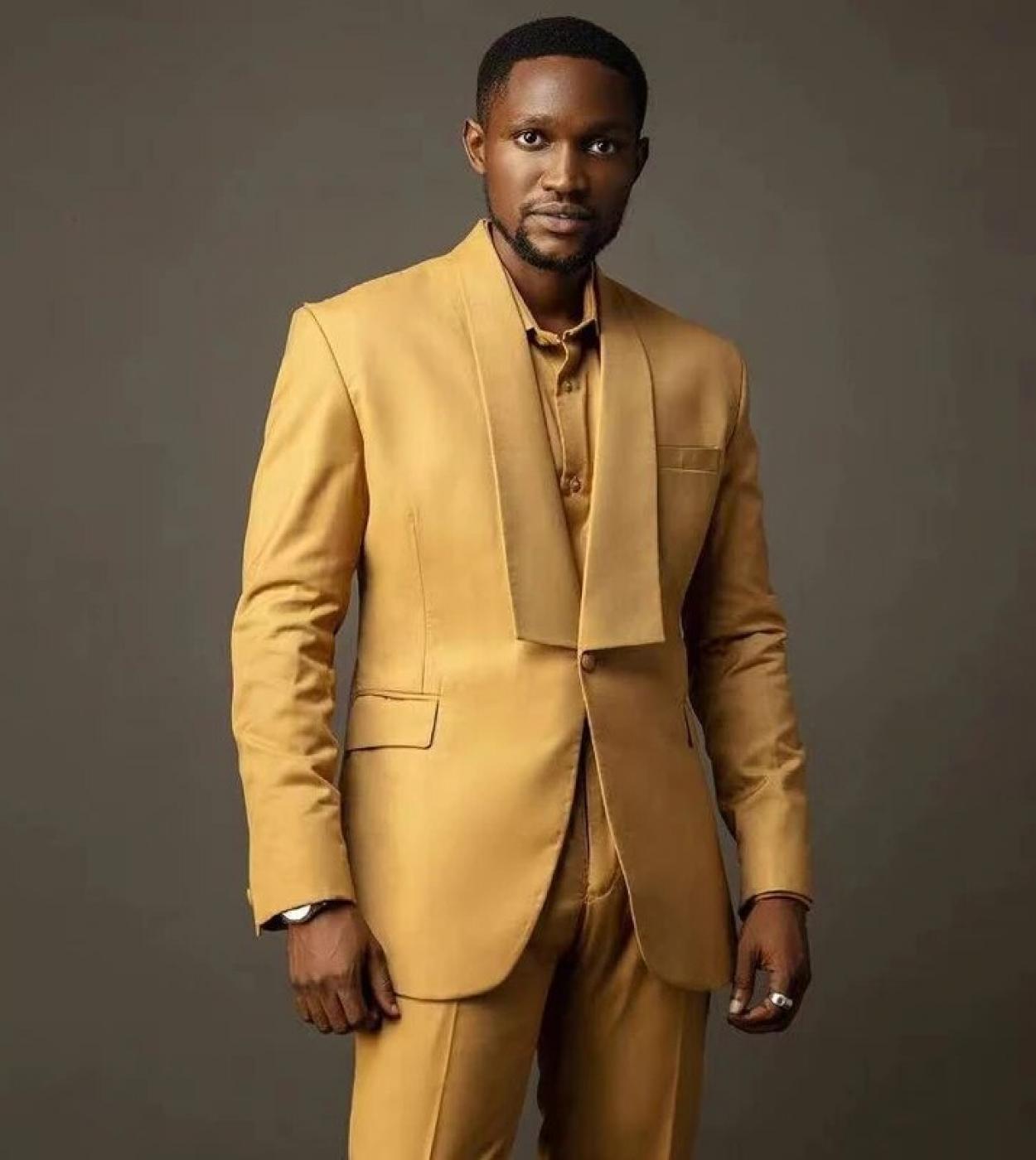 Brand New Quality Men's Occasional Gold Color Suits in Lagos Island (Eko) -  Clothing, Ifeanyi Francis | Jiji.ng