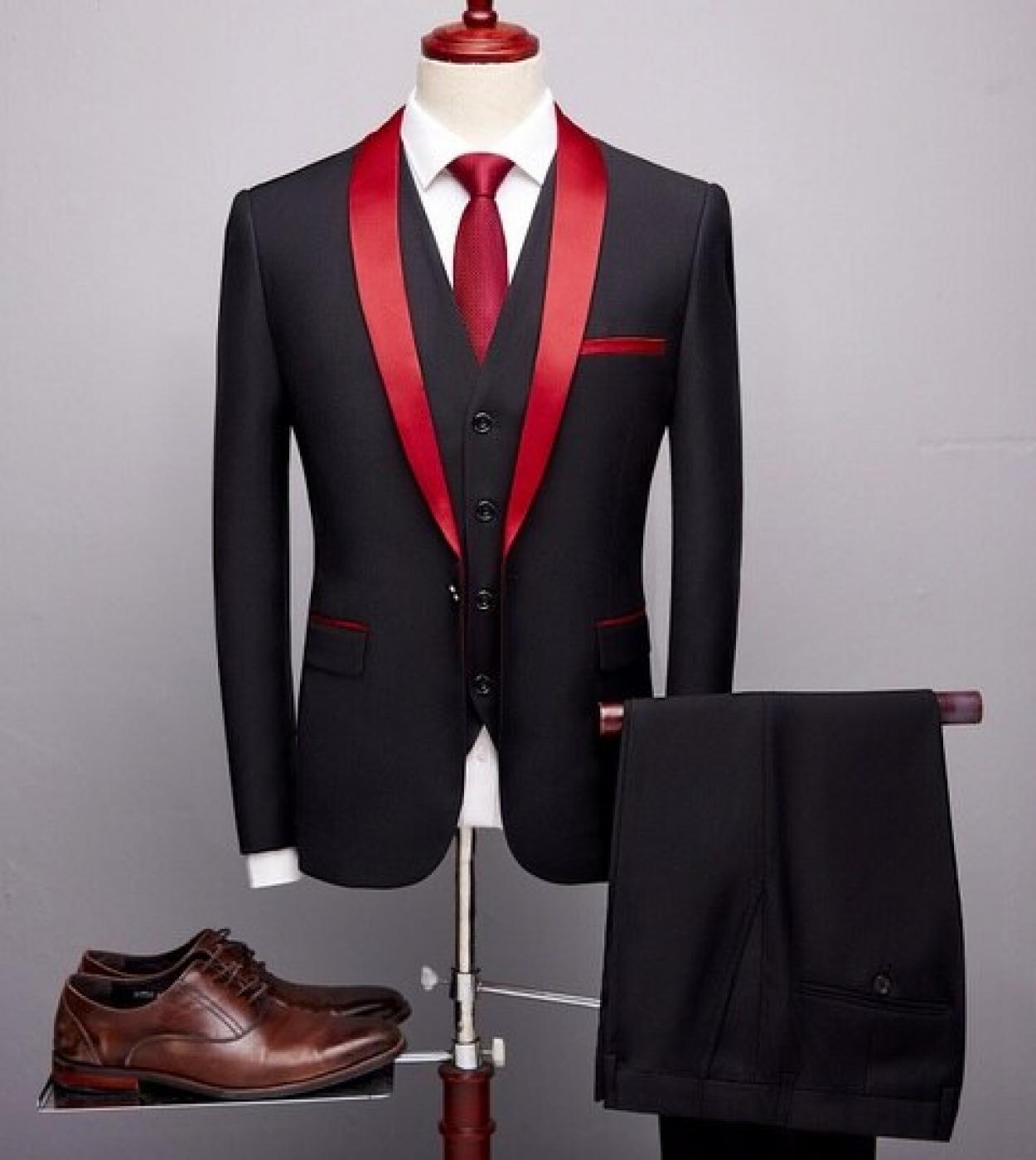 Red Floral Tuxedo Jacket Slim Fit - Blazer - Prom - Wedding | Perfect Tux