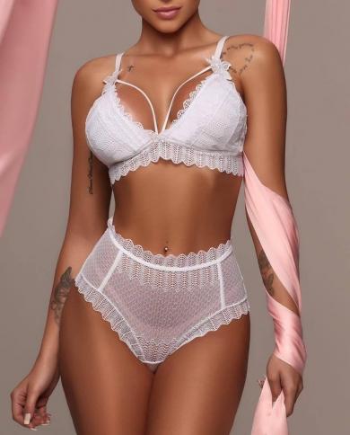  See Through Bikini Suit  Lace Hollow Lingerie Porno  Adult Underwear Flirting  Costume Clothes For Womenlingerie Sets