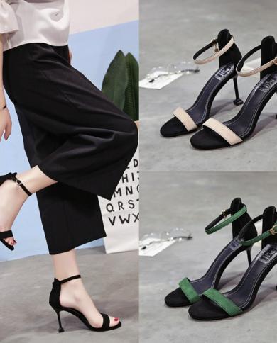 2022 Summer Fashion Stiletto Heels Womens Sandals Casual Elegant Peep Toe Party Shoes  Luxury Modern Sandals Women Desi