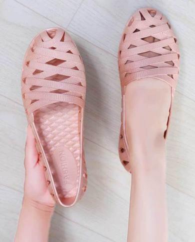 נעלי קיץ לבנות סנדלים לנשים אופנה רומא סנדלי סליפון רכים סנדלים סגורים לנשים נעלי סיבתיות אישה לואה
