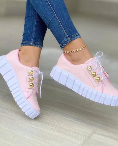 2022 New Summer Women High Quality Round Toe Platform Casual Shoes Designer Sneakers Outdoor Sports Running Shoes Plus S