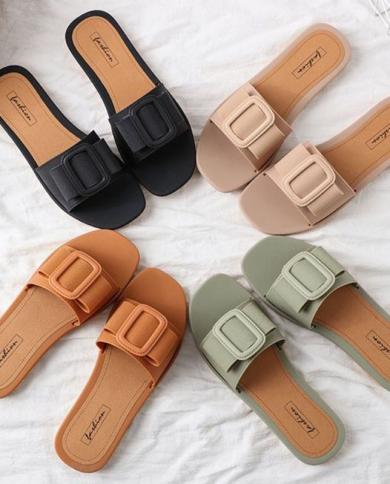 Comemore  New Mules Casual Summer Comfortable Womens  Sandal Soft Without Heels Beach Slippers Ladies Shoes For Girls  