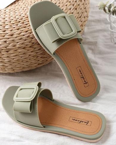 Comemore Sandals Female Summer House Womens Fashion Casual  Sandal Soft Home And Comfort Beach Flat Slippers For Women 