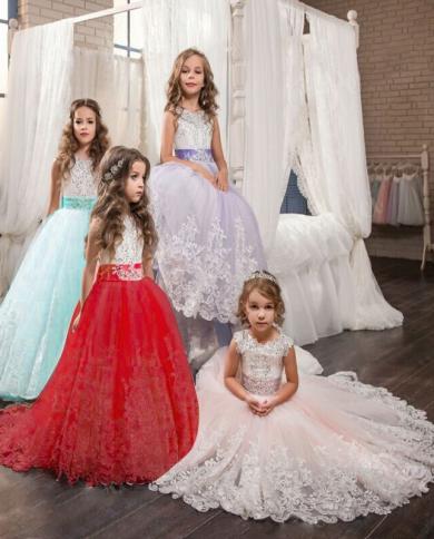 Vestido de dama de honor de fiesta Formal elegante para niñas de 12 a 14 años de edad vestidos largos de graduación flor princes