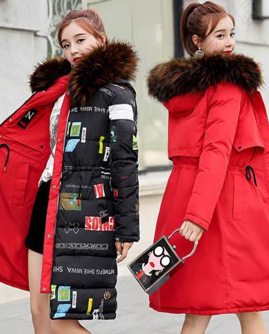 Doublesided Wear Long Parkas  Fashion Womens Winter Jackets Hooded Warm Thick Cotton Coats Female Outwear D243  Parkas