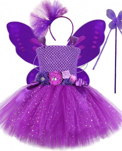 Costume di Halloween per bambine Farfalla per bambini Costume da farfalla per bambina Fata viola