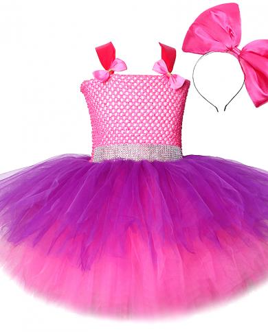 3 strati soffici Lol Surprise Dress Up Costume per bambine Abiti da principessa Cosplay con fascia per bambini con fiocco grande