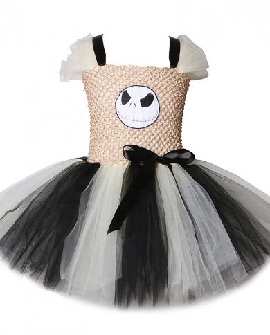 Enfant en bas âge bébé filles Tutu robe Jack crâne Cosplay robes pour enfants fille Halloween Costumes pour enfants habiller Gho