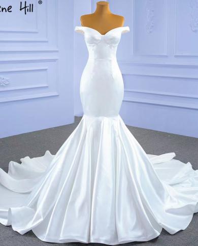 Serene hill לבן בתולת ים שמלות כלה פשוטות שמלות כלה מתוקות אלגנטיות hm67299 שמלות כלה בהזמנה אישית