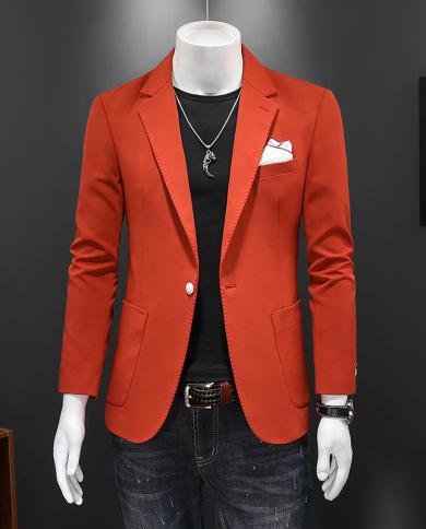 Plyesxale Men Blazer Personality Mens Suit Jacket High Quality  Fashion Slim Fit Blazer Coat Male Casual Mens Blazer Q7