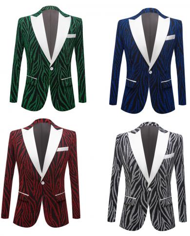 Plyesxale nous taille mode rayé Blazers pour hommes élégant hommes chanteur scène Blazer costume veste bleu vert Terno Masculino