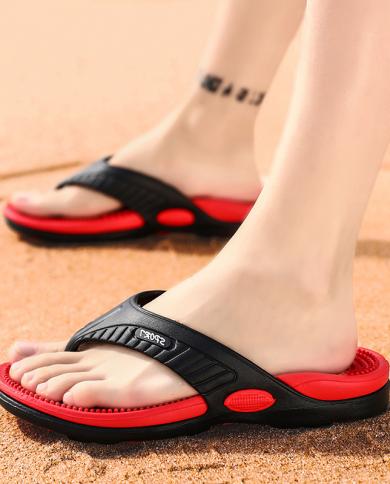 Slippers Flip Flops Sandals Men  Massage Flip Flop Slippers  Mens Breathable Shoes  Mens Slippers  